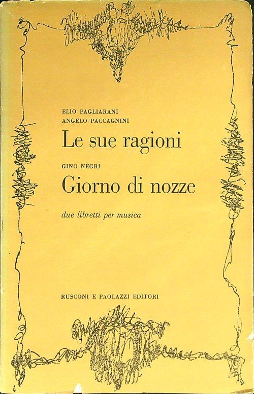 Le sue ragioni - Giorno di nozze - copertina