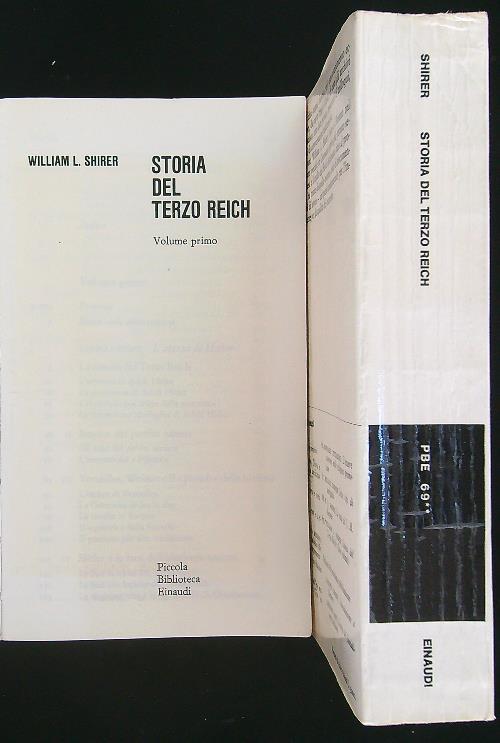 Storia del terzo Reich 2 vv - William L. Shirer - copertina