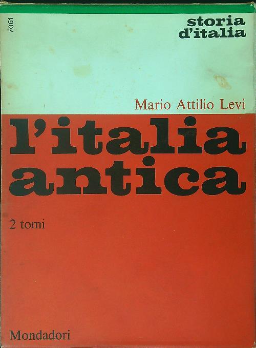 L' Italia antica 2 vv - Mario Attilio Levi - copertina