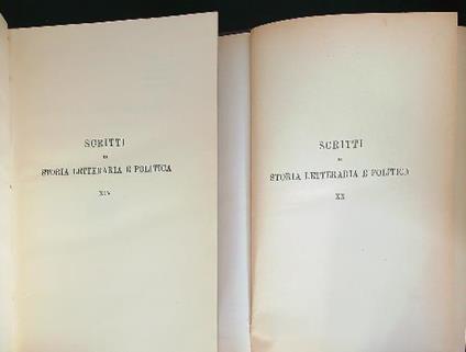 Scritti di storia letteraria e politica 2 vv - Benedetto Croce - copertina