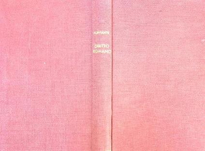 Diritto romano - Pietro Bonfante - copertina