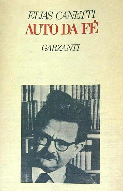 Auto da fè - Elias Canetti - copertina