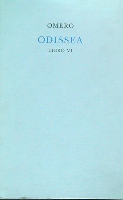 Odissea Libro VI - Omero - copertina