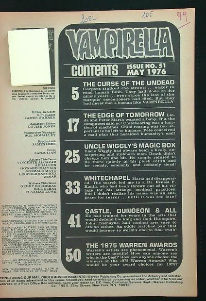 Vampirella no. 51 - copertina