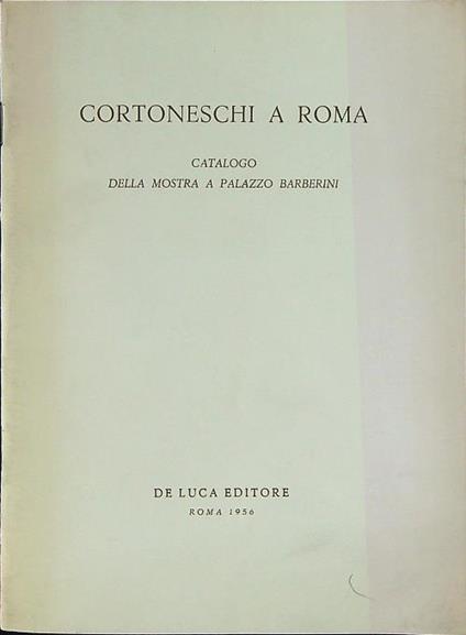 Cortoneschi a Roma - copertina