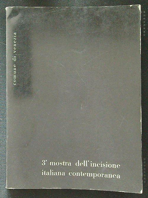 3a mostra dell'incisione italiana contemporanea - copertina