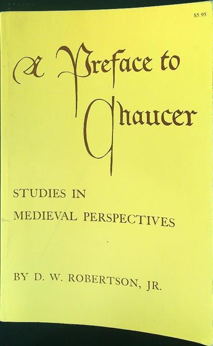 Preface to chaucer - copertina