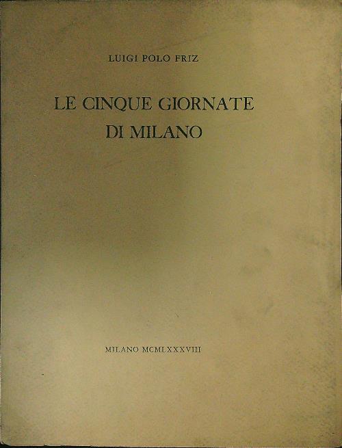 Le cinque giornate di Milano