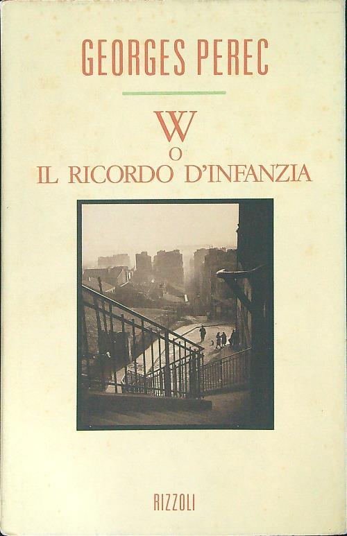 W o il ricordo d'infanzia - Georges Perec - copertina