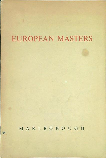 European masters - copertina