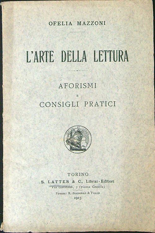 L' arte della lettura - copertina