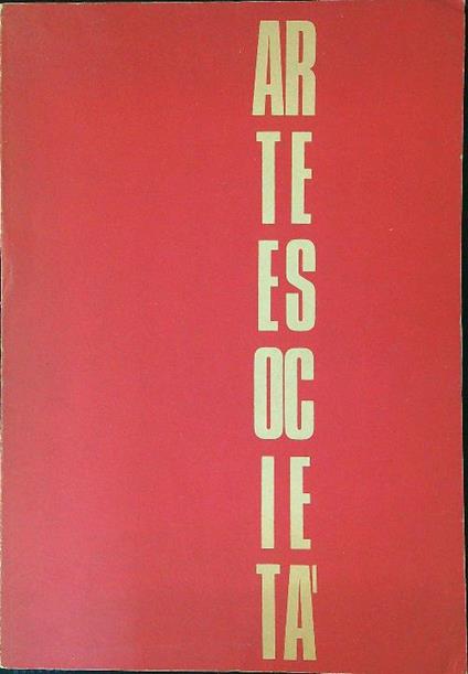 Arte e società 3 / Maggio Giugno 1972 - copertina