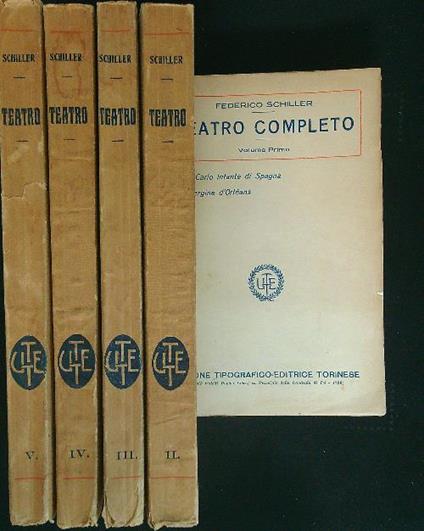 Teatro completo 5 vv - Friedrich Schiller - copertina