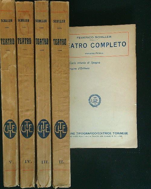 Teatro completo 5 vv - Friedrich Schiller - copertina