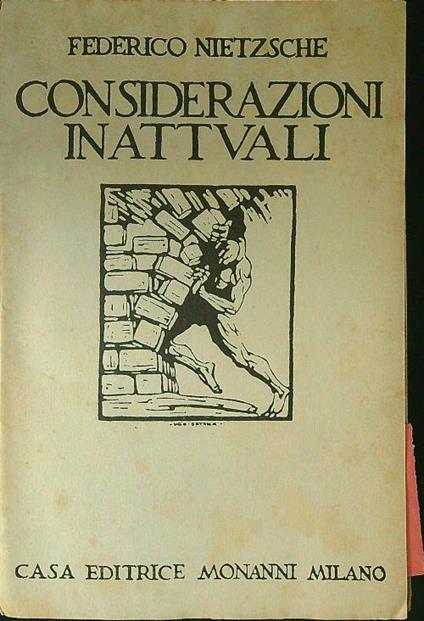 Considerazioni inattuali - Friedrich Nietzsche - copertina