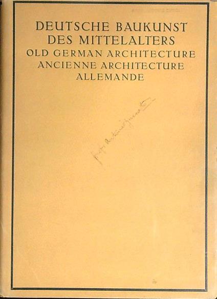 Deutsche Baukunst des Mittelalters und der Renaissance - copertina