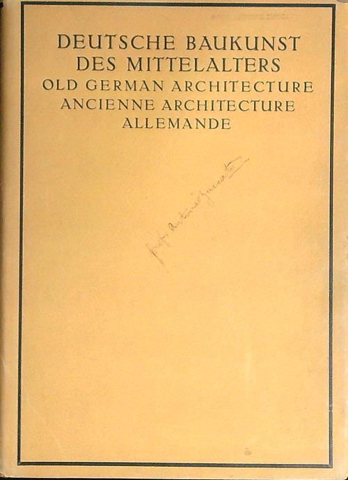 Deutsche Baukunst des Mittelalters und der Renaissance - copertina