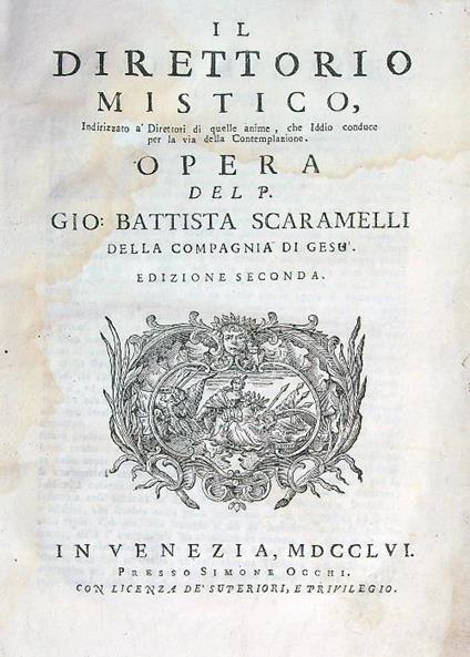 Il direttorio mistico. Edizione seconda - Gio Battista Scaramelli - copertina