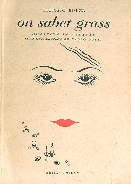 On sabet grass - Giorgio Bolza - copertina