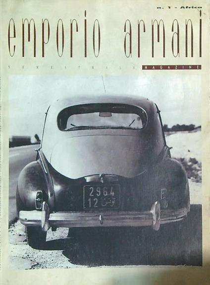 Emporio Armani n. 1 Africa - copertina