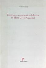 Esperienza ermeneutica e dialettica in Hans Georg Gadamer