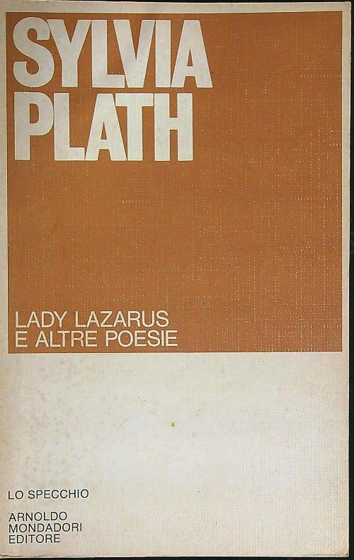 Lady Lazarus e altre poesie - Sylvia Plath - copertina
