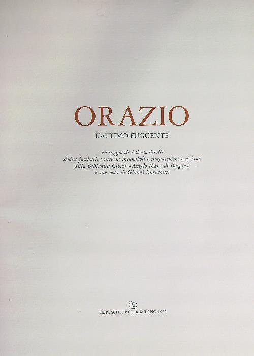 Orazio l'attimo fuggente