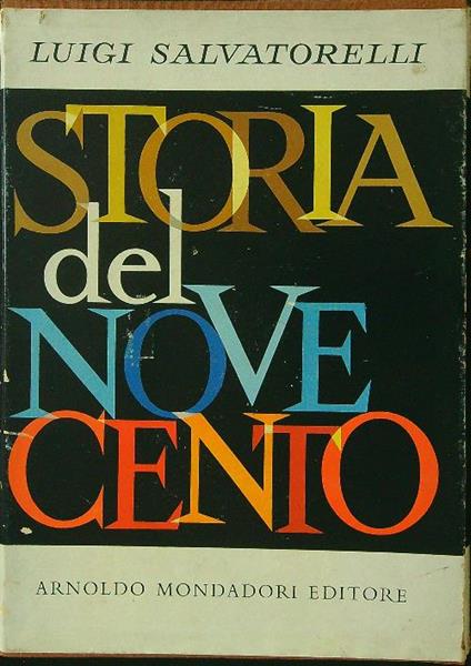 Storia del Novecento - Luigi Salvatorelli - copertina