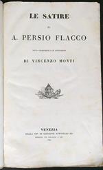 Le satire di A. Persio Flacco Con testo a fronte