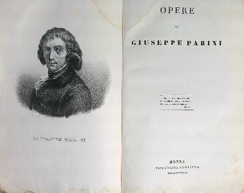 Opere - Giuseppe Parini - copertina
