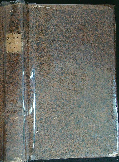 Poesie Tomo X - Carlo Innocenzo Frugoni - copertina