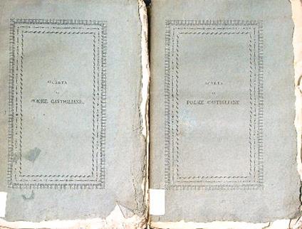 Scelta di poesie castigliane del secolo XVI. 2vv - Giambatista Conti - copertina