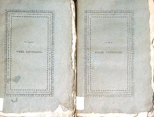 Scelta di poesie castigliane del secolo XVI. 2vv - Giambatista Conti - copertina