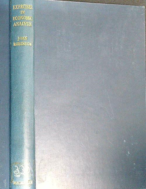 Exercises in Economic Analysis - Joan Robinson - copertina