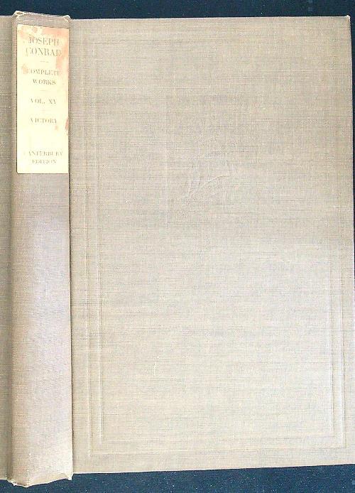 Victory - Joseph Conrad - copertina