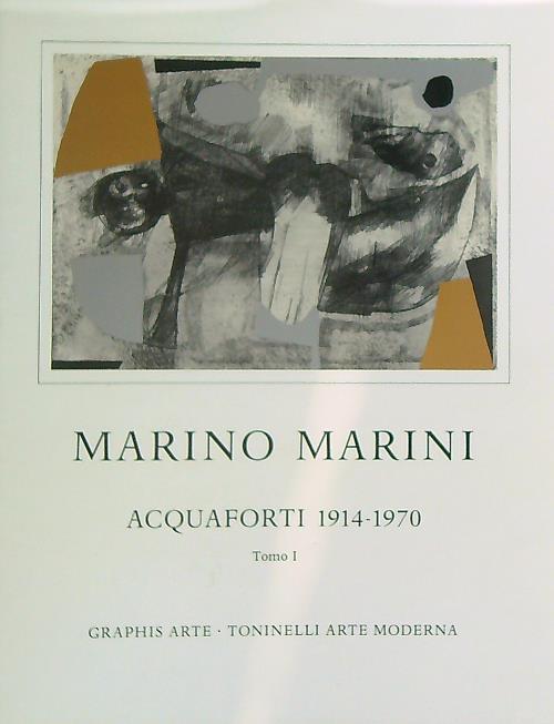 Marino Marini. Acquaforti 1914 - 1970. Tomo I - copertina