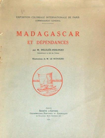 Madagascar et dependance - M. Delelee-Desloges - copertina