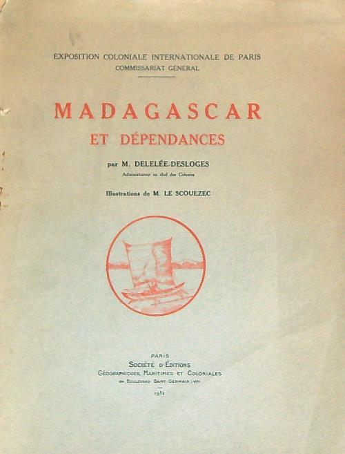Madagascar et dependance - M. Delelee-Desloges - copertina