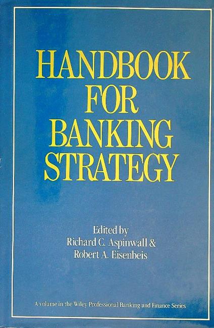 Handbook for Banking Strategy - Richard Aspinwall - copertina