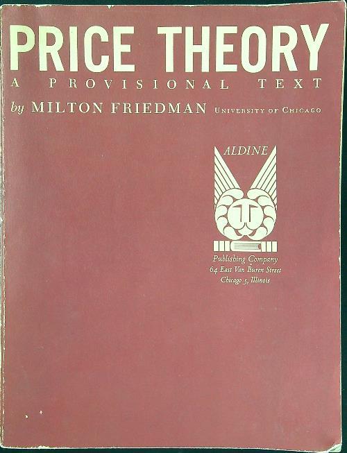 Price theory - Milton Friedman - copertina