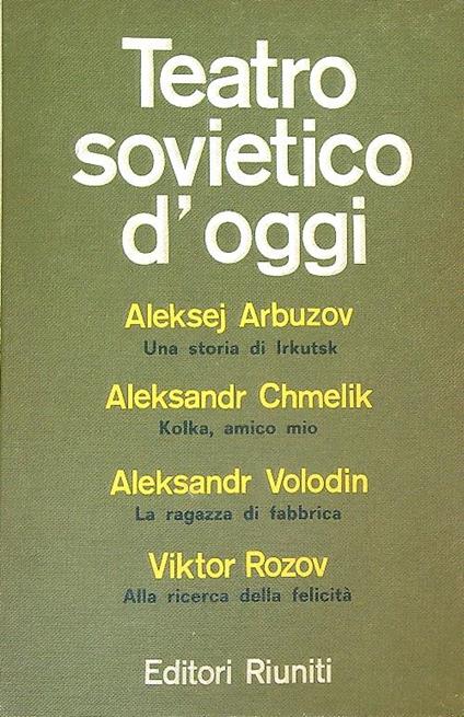 Teatro sovietico d'Oggi - copertina