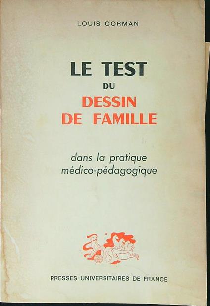 Le test du dessin de famille - Louis Corman - copertina