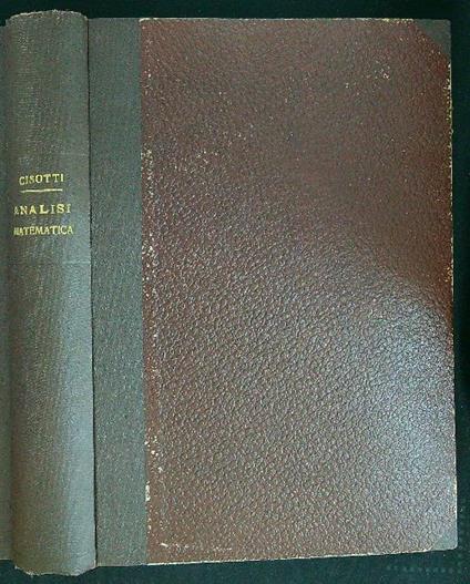 Analisi matematica - Umberto Cisotti - copertina