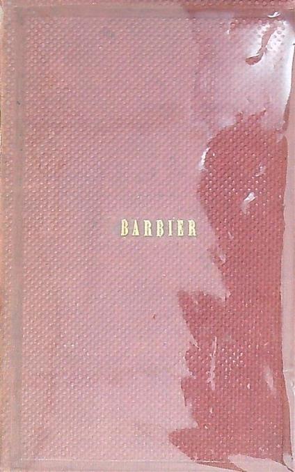 Iambes - Auguste Barbier - copertina