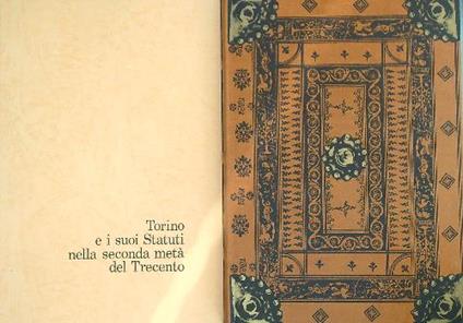 Torino e i suoi Statuti nella seconda metà del Trecento - copertina