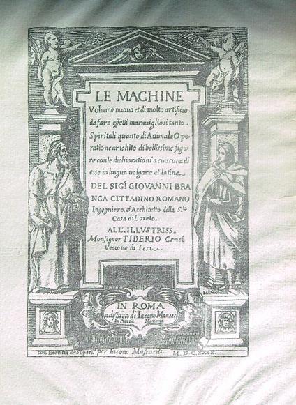 Le machine - Giovanni Branca - copertina