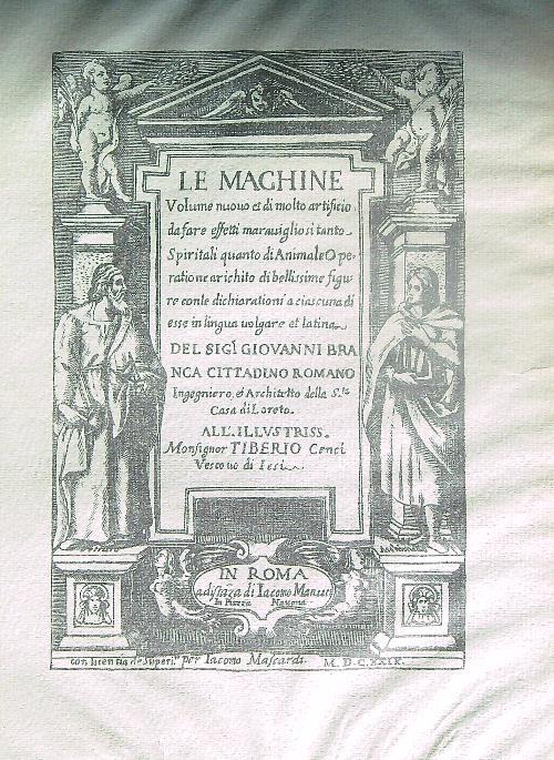 Le machine - Giovanni Branca - copertina