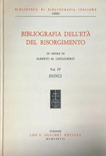 Bibliografia dell'età del risorgimento. Vol IV Indici