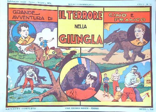 Avventure di Cino e Franco numeri 1-2-3-4-5-8-10-12-13-14-15-16-17/1974