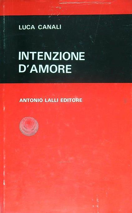 Intenzione d'amore - Luca Canali - copertina